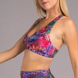 Racerback Bra Top - Abstract