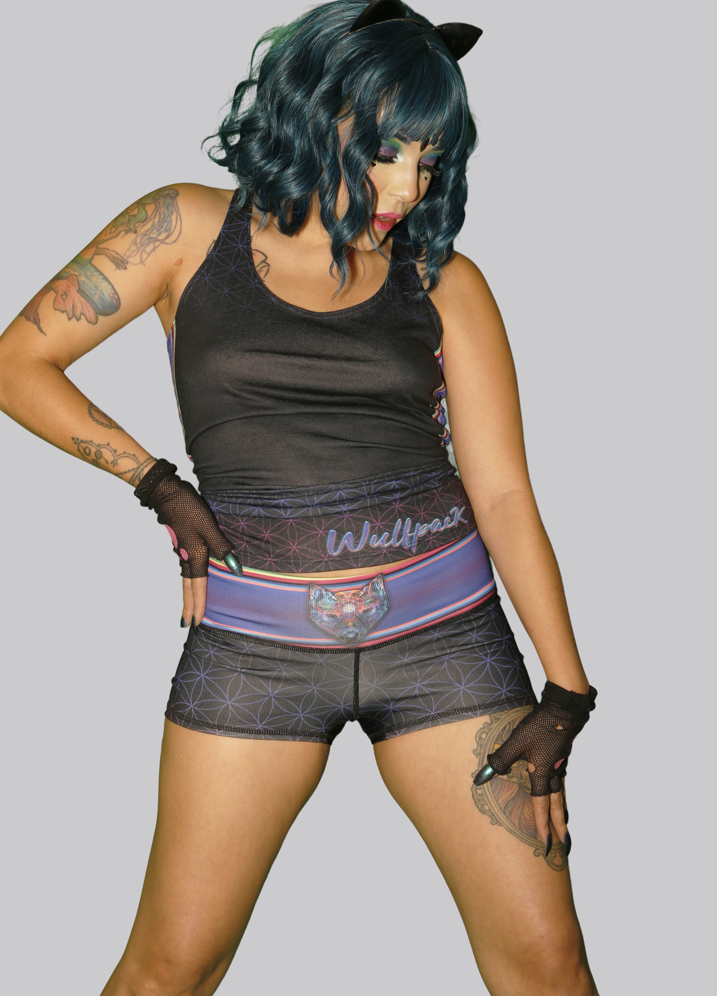 Wulfpack Crop Shorts